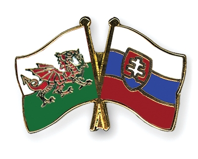 Fahnen Pins Wales Slowakei