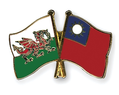 Fahnen Pins Wales Taiwan