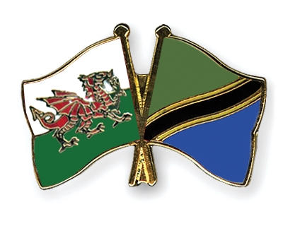 Fahnen Pins Wales Tansania