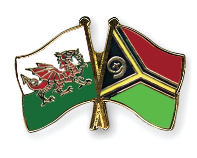 Fahnen Pins Wales Vanuatu