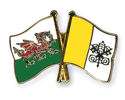 Fahnen Pins Wales Vatikanstadt