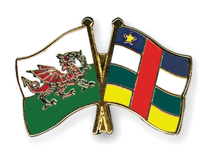 Fahnen Pins Wales Zentralafrikanische-Republik