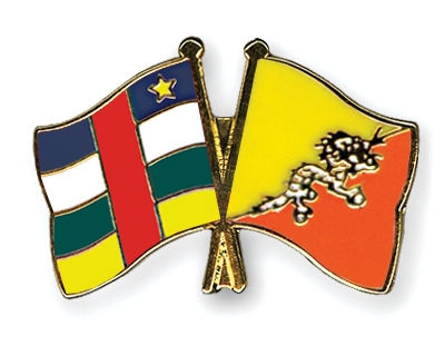 Fahnen Pins Zentralafrikanische-Republik Bhutan