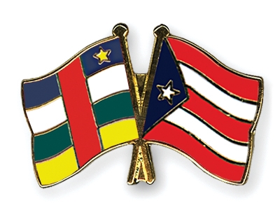 Fahnen Pins Zentralafrikanische-Republik Puerto-Rico