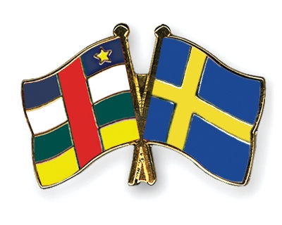 Fahnen Pins Zentralafrikanische-Republik Schweden