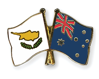 Fahnen Pins Zypern Australien