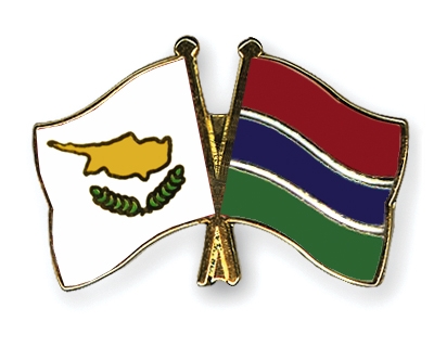 Fahnen Pins Zypern Gambia