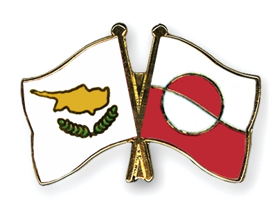 Fahnen Pins Zypern Grnland