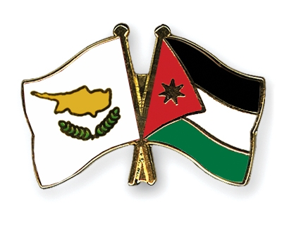 Fahnen Pins Zypern Jordanien