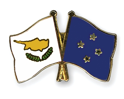 Fahnen Pins Zypern Mikronesien