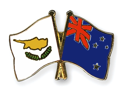 Fahnen Pins Zypern Neuseeland