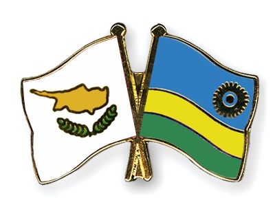 Fahnen Pins Zypern Ruanda