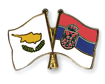Fahnen Pins Zypern Serbien