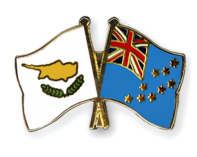 Fahnen Pins Zypern Tuvalu