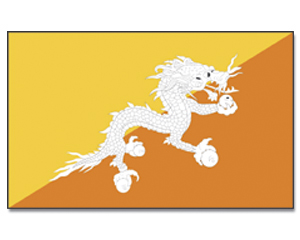 Fahnen Bhutan