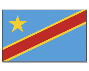 Fahnen Kongo-Demokratische-Republik
