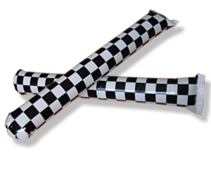 Airsticks checkered black & white