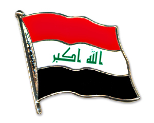 Flag Pins (swinging): Iraq