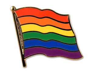 Flag Pins (swinging): Rainbow