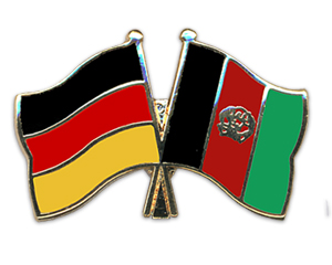 Crossed Flag Pins: Germany-Afghanistan