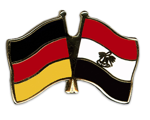 Crossed Flag Pins: Germany-Egypt