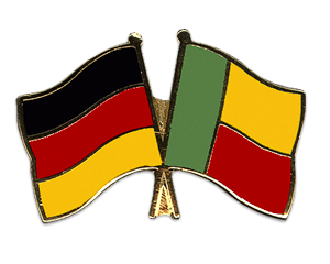 Crossed Flag Pins: Germany-Benin
