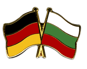 Crossed Flag Pins: Germany-Bulgaria