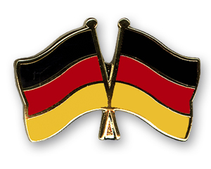 Crossed Flag Pins: Germany-Germany