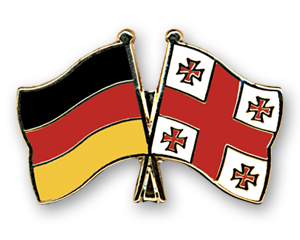 Crossed Flag Pins: Germany-Georgia