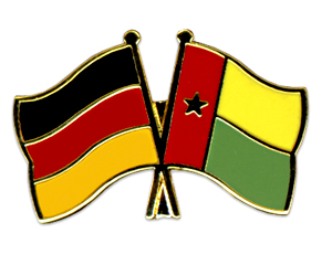 Crossed Flag Pins: Germany-Guinea-Bissau