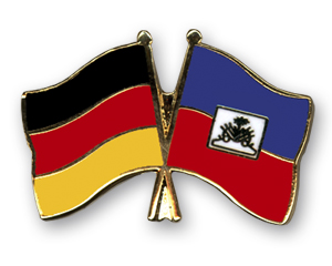 Crossed Flag Pins: Germany-Haiti