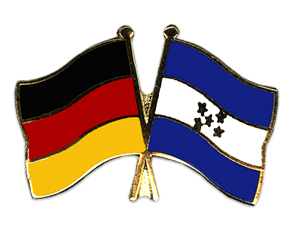 Crossed Flag Pins: Germany-Honduras