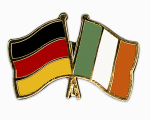 Crossed Flag Pins: Germany-Ireland