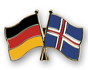 Freundschaftspins: Deutschland-Island