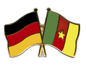 Crossed Flag Pins: Germany-Cameroon