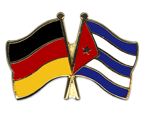 Crossed Flag Pins: Germany-Cuba