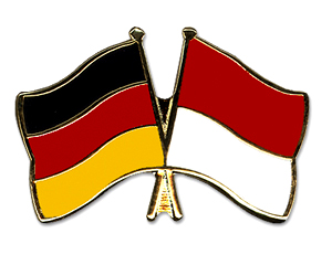 Crossed Flag Pins: Germany-Monaco