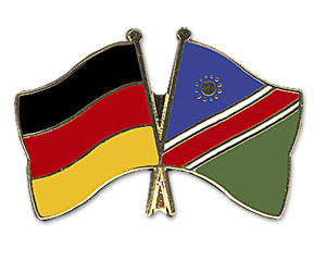 Crossed Flag Pins: Germany-Namibia