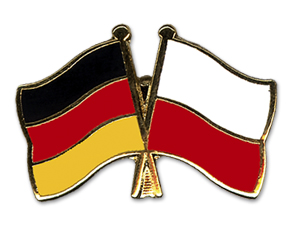 Crossed Flag Pins: Germany-Poland