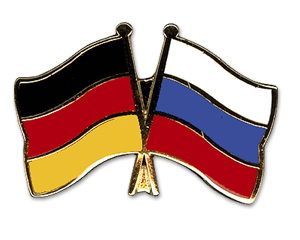 Crossed Flag Pins: Germany-Russia