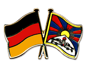 Crossed Flag Pins: Germany-Tibet