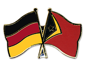 Crossed Flag Pins: Germany-East Timor