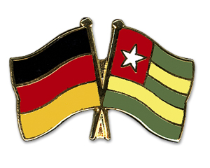 Crossed Flag Pins: Germany-Togo