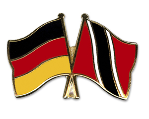 Crossed Flag Pins: Germany-Trinidad and Tobago