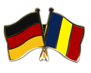 Crossed Flag Pins: Germany-Chad