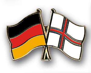 Crossed Flag Pins: Germany-Faroe Islands