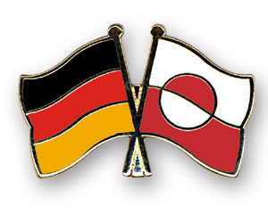 Crossed Flag Pins: Germany-Greenland