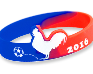 Silicon Bracelet "France 2016 one Gallic rooster"