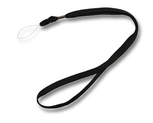 Lanyards 10 mm schwarz mit Handy-Schlaufe