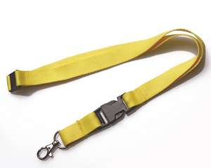 Lanyards 20 mm mit KSV + SV gelb